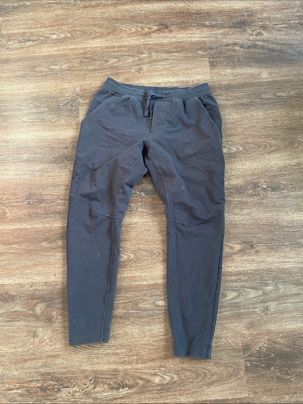 Men's Black Drawstring Jogger Pants Lululemon Sz L